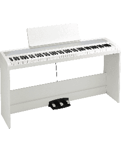 Acheter KORG B2SP-WH PIANO NUMERIQUE PORTABLE BLANC AVEC SUPPORT ET PEDALIER