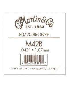 Acheter MARTIN 042 CORDE FOLK BRONZE 80/20 .042"